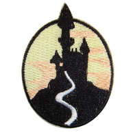 Créez votre propre patch en chenille brodé 3D en caoutchouc PVC en forme de cœur/fleur - Badge d'aigle de style blason national pour chapeaux et sacs