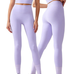 Leggings de Yoga Personalizados para Mujer de Calidad Premium, Cintura Elástica, Control de Abdomen y Levantamiento de Glúteos, Pantalones Transpirables de Cintura Media con Diseño Liso - Product Image 3