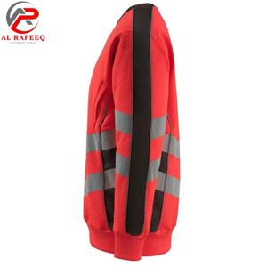 Sudadera personalizada al por mayor para hombre, sudadera reflectante de alta visibilidad con cuello redondo, sudadera de lana para mujer para invierno - Product Image 3