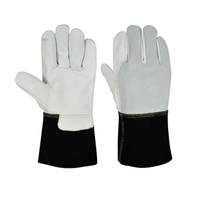 Guantes de Trabajo Estériles Canadienses al por Mayor, de 11 oz y 10 Pulgadas, Negros y Blancos, de Alta Visibilidad, para Uso General - Product Image 3