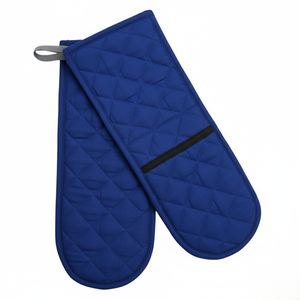 Gant de cuisine en coton uni résistant à la chaleur extra long matelassé pour la cuisson au four, le rôtissage et le barbecue - Product Image 3