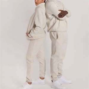 Ensemble de Sweat-shirt unisexe, 2 pièces de haute qualité, en polaire, tenue de sport, pour l'hiver, - Product Image 3