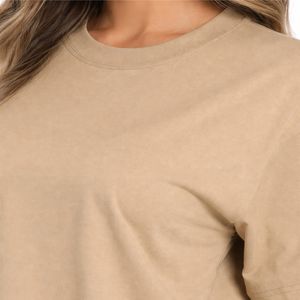 Camiseta holgada de gran tamaño para mujer, ropa informal holgada de media manga, ropa de calle cómoda y a la moda, ropa ligera 100% de algodón de secado rápido - Product Image 4