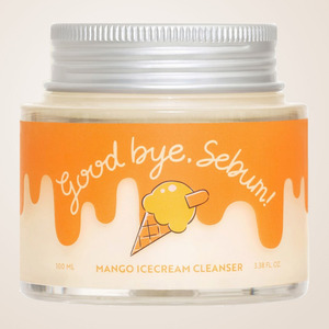 Nettoyant visage coréen K-Beauty Juicy Lab Goodbye Sebum Mango Ice Cream Cleanser 100ml Fabriqué en Corée - Product Image 5