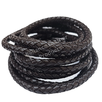 Cordon en cuir plat tressé personnalisé de 3 mm à 12 mm, 100 % cuir véritable |   Cordons en vrac pour cravates Bolo et accessoires de mode DIY - Reliance