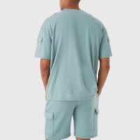 Nouvel ensemble d'été décontracté pour homme : T-shirt à manches courtes et short respirant en coton, ensemble 2 pièces de marque pour homme