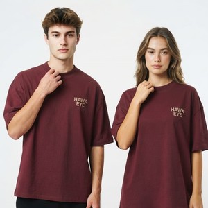 เสื้อยืดโอเวอร์ไซส์ผ้าฝ้ายคอกลมน้ำหนักเบาสำหรับผู้หญิงและผู้ชาย สั่งทำได้ พิมพ์ลายได้ ปักลายได้ รับผลิตแบรนด์ส่วนตัว - Product Image 6