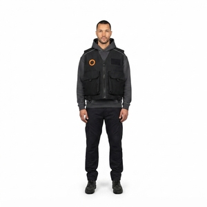 Gilet de moto technique en Cordura 300D, coupe oversize, style streetwear tactique, étiquette personnalisée OEM - Product Image 1