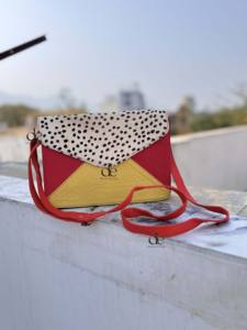 Sac en cuir à motif animalier coloré style western, sac multicolore pour femme, sac bandoulière en cuir recyclé, multi-usages, vente chaude - Product Image 3