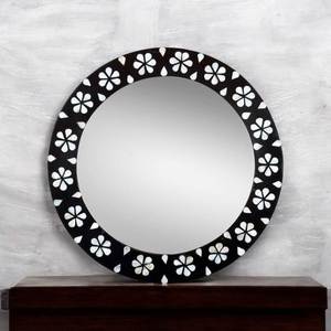 Decorative Modern Handmade Bone & Mother of Pearl Inlay Eco-Friendly <b>Wall</b> <b>Mirror</b> Frame by arif handicrafts from india - Product Image 4