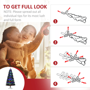 Albero di Natale Artificiale Ecologico Preilluminato a Forma di Stella, 210cm, con Luci LED e Base Personalizzabile - Product Image 5