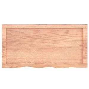 Tablero de Mesa de Madera de Roble Macizo Marrón Claro de 31.5 x 15.7 x 0.8-1.6 Pulgadas para Comedor - Product Image 6