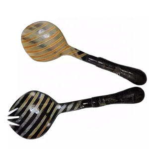 สลัดไม้ธรรมชาติเซิร์ฟเวอร์หรือสลัดช้อนจับเรซินสำหรับบ้านและร้านอาหารใช้ราคาถูกสำหรับขายโดยอินเดียสถานที่ศิลปะ - Product Image 3