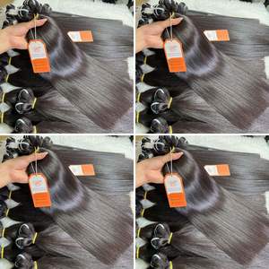 ผมมนุษย์ทำจากกระดูกตรงสำหรับต่อผมตรงสีธรรมชาติอายุการใช้งานยาวนาน - Product Image 3