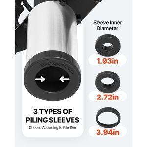 Gas Powered 37.7cc 4-Stroke Engine T <b>Post</b> <b>Driver</b> Efficient 4-Piling Sleeves Vibration-Reducing Handle Heavily Durable <b>Post</b> - Product Image 3