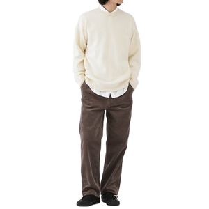 Pull-over en tricot jacquard contrasté avec logo personnalisé, 100 % coton brossé, écologique, de haute qualité, fabriqué par un fabricant de tricots - Product Image 4