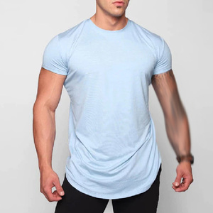 T-shirt de sport à manches courtes pour homme, 100% coton, respirant, anti-boulochage, séchage rapide, idéal pour la course à pied et l'entraînement physique - Product Image 4