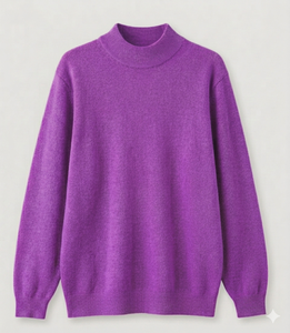 Sweat-shirt à col montant pour femme, hiver, logo brodé personnalisé sur le devant, coupe ample, en molleton de coton, fabricant OEM ODM - Product Image 1