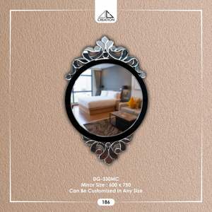 กระจกตกแต่งลวดลายประณีตชิ้นนี้เป็นของตกแต่งบ้านที่งดงาม ออกแบบมาเพื่อเพิ่มความสง่างามและความหรูหราให้กับทุกห้อง - Product Image 4