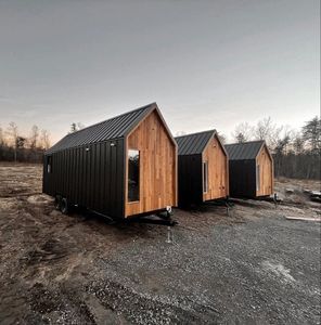 Casa Pequeña <span class=keywords><strong>de</strong></span> Lujo con Acabado <span class=keywords><strong>de</strong></span> Madera sobre Ruedas, Cabaña Móvil Prefabricada <span class=keywords><strong>de</strong></span> Acero para Jardín, Casa Prefabricada Móvil con Estructura <span class=keywords><strong>de</strong></span> Acero, Mini Casa Tipo Cápsula - Product Image 6