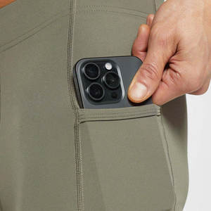 Leggings Deportivos de Alto Rendimiento para Hombre, Corte Ajustado, Transpirables, de Poliéster/Algodón, Ligeros, con Cintura Elástica para Fitness - Product Image 6