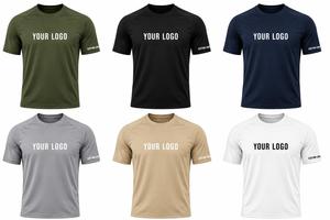 Custom Men's Black Knitted Polyester T-Shirt O-Neck Short Sleeve <b>Raglan</b> Regular Fit Eco-Friendly Breathable Quick Dry Sporty - Product Image 6
