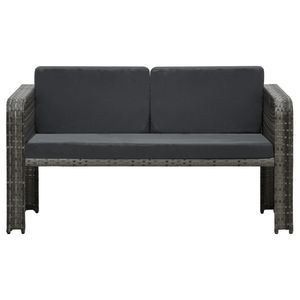 Set da Pranzo da Esterno Espandibile in Polyrattan Antracite di Media Dimensione per Giardino e Patio - Product Image 4