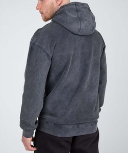 Acid Washed Fleece Hood For Men <b>Workout</b> Hoodie Vintage Acid Wash Blank Custom Knitted <b>Hoodies</b> 2027 - Product Image 4