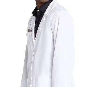 Uniforme Blanco de Hospital para Hombre, Talla Grande, Bata de Laboratorio Ligera con Diseño Seguro para Detección de Agujas, para Estudiantes de Medicina - Product Image 6