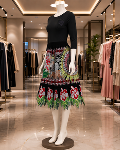 High Quality Skirts Embroidery Women Customized High Quality Pacific Island Wear Micronesian Fabric Embroidery Work Skirts - Product Image 4