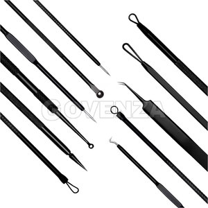 Kit Profesional de Alta Calidad para Extraer Puntos Negros y Espinillas, de Acero Inoxidable, con Opciones Personalizables para un Tratamiento Seguro del Acné - Product Image 4