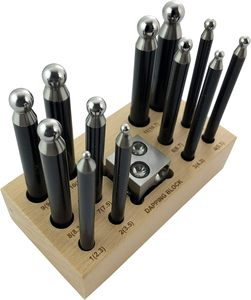 Jewelry Dapping <b>Punch</b> <b>Set</b> with Base Metal | Forming Doming <b>Punch</b> Tool Kit OEM Private Label, Bulk Supply Manufacturer India 2026 - Product Image 1