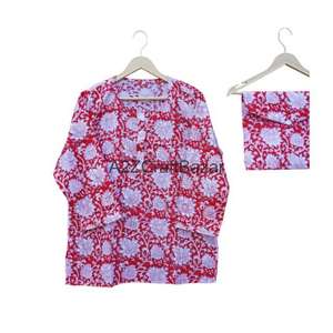 ชุดนอนผู้หญิงขายส่ง ผ้าฝ้ายแท้ 100% ลายดอกไม้ สำหรับฤดูหนาว เซ็กซี่ สบายๆ ระบายอากาศได้ดี เอวยางยืด แห้งเร็ว เหมาะสำหรับคุณแม่ - Product Image 2