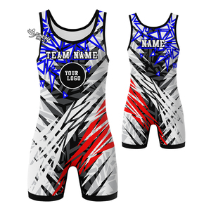 High Quality Private Label Spandex/Polyester Durable Stretch Lightweight Quick Dry Breathable Slim-Fit Shrink-Proof Wrestling - Product Image 1
