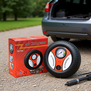 Compresseur d'air SUNING DC 12V portable avec manomètre pour voiture et moto, fabriqué en Chine - Product Image 3
