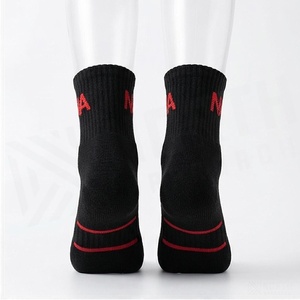 Crew <b>Socks</b> Geometric Pattern Blue <b>Breathable</b> Running <b>Socks</b> for Adults Spring Season - Product Image 2