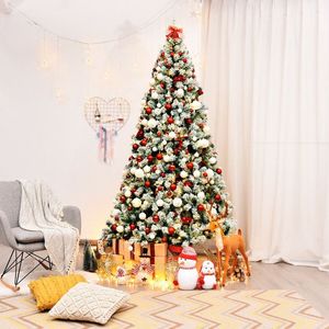 Albero di Natale Artificiale Premium Innevato da 2,3 Metri Pre-Illuminato con 550 Luci, Pieghevole per Facile Montaggio - Product Image 1