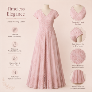 Vestido Anarkali Premium Rosa Pálido con Bordado Floral para Mujer, Elegante Vestido Maxi Étnico de Diseñador para Bodas, Fiestas y Recepciones - Product Image 5