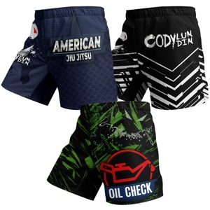Pantalones Cortos de MMA para Hombre, Estampado de Azulejos, Cintura Elástica, para Entrenamiento en Gimnasio, Kickboxing, Ligeros, de Secado Rápido, Coloridos, para Artes Marciales Mixtas - Product Image 2