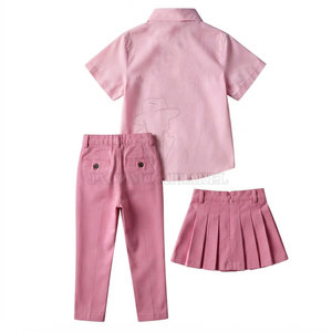 Conjunto de Uniforme Escolar para Niños de Secundaria, Diseño Unisex, Opciones de Color, Mezcla de Algodón Cómoda - Product Image 2