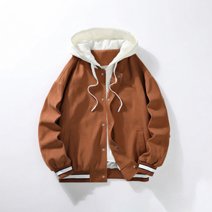 Low MOQ Varsity <b>Jacket</b> Manufacturer Heavyweight Cotton <b>Fleece</b> Varsity <b>Jacket</b> with Custom Packaging - Product Image 4