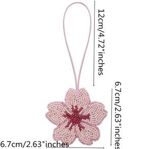 Porte-clés vintage faits à la main en strass blancs, breloques de poignet multicolores avec lettres initiales alphabet, style bling pour fêtes - Product Image 5