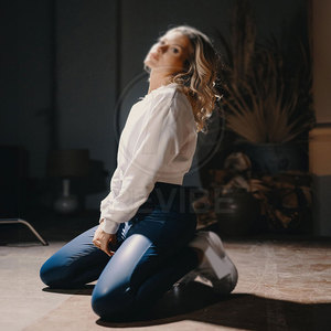 Legging en cuir pour femmes, taille mi-haute, décontracté, respirant, toucher doux, pour usage quotidien - Product Image 5