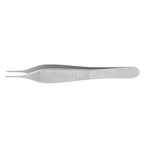 Adson Utility Forceps 1 x 2 Teeth 0.5 mm Tip Overall Length 12 cm Stainless Steel Surgical Instrument - Product Image 1