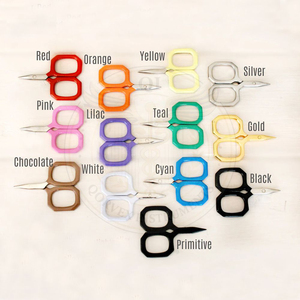 Tijeras para cortar hilo de bordar, punta fina recta, acero inoxidable, juego de tijeras de precisión para manicura y belleza, para cejas y manualidades - Product Image 3
