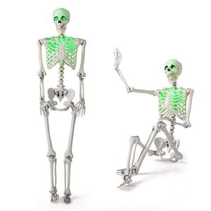 Scheletro di Halloween a grandezza naturale 5,5 piedi, pieghevole, decorazione per interni ed esterni - Product Image 2