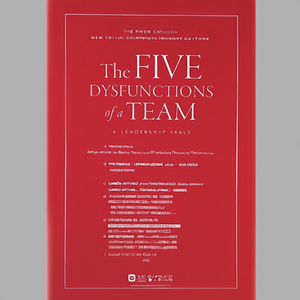 The Five Dysfunctions of a Team by Author Patrick Lencioni <b>Paperback</b> Custom Softcover <b>Book</b> Printing - Product Image 3
