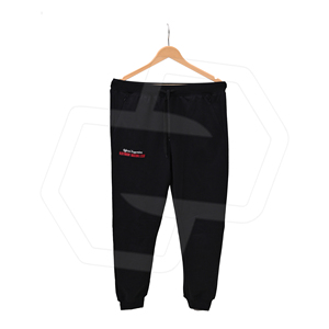 NIZA GEAR Pantalon de jogging noir pour homme, coupe droite, très élastique, en molleton polyester/coton respirant, avec cordon de serrage et poches, décontracté, hiver - Product Image 1