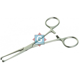 Pinzas de tejido Allis manuales de acero inoxidable con mordazas de 5x6 dientes y mecanismo de bloqueo de trinquete - Product Image 1