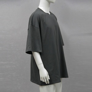 Nouveau t-shirt tendance 100% Coton, coupe courte simple, épaules tombantes, coupe ample, pour Hommes et Femmes, style basique - Product Image 1